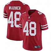 Nike Men & Women & Youth 49ers 48 Fred Warner Red NFL Vapor Untouchable Limited Jersey,baseball caps,new era cap wholesale,wholesale hats